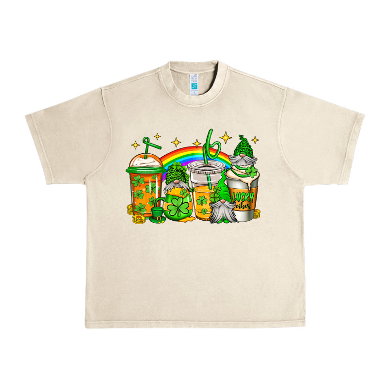 St Patricks Day Gnomes Coffee Cups Urban Heavy Tee by Jasminsmagicworld | Teevron