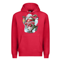 Cardinal merry Christmas gnome Premium Hoodie - CowhideDigitalArt
