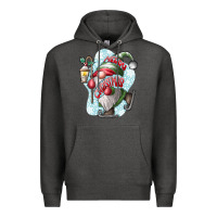 Charcoal Heather merry Christmas gnome Premium Hoodie - CowhideDigitalArt