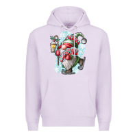 Lilac merry Christmas gnome Premium Hoodie - CowhideDigitalArt
