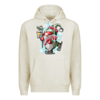 Oatmeal Heather merry Christmas gnome Premium Hoodie - CowhideDigitalArt