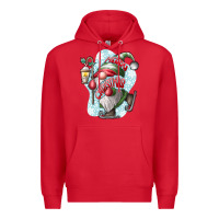 Red merry Christmas gnome Premium Hoodie - CowhideDigitalArt