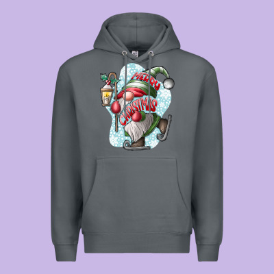 Merry Christmas Gnome Premium Hoodie Designed By Cowhidedigitalart