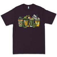 Plum Army coffee cups 4th of july Premium Tee - HowdyJamesFarm