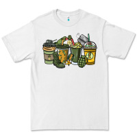 White Army coffee cups 4th of july Premium Tee - HowdyJamesFarm