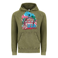 Vintage Olive Barn in the USA Vintage Hoodie - FaDigitalArtStudio