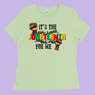 Its The Juneteenth For Me Ladies Tee Designed By Cowgirlartshop
