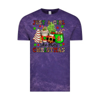 Cloud Purple just a girl who loves christmas Vintage Tee - OliviaCreatesArt