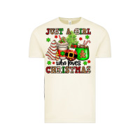 Vintage Arctic just a girl who loves christmas Vintage Tee - OliviaCreatesArt