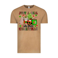 Just A Girl Who Loves Christmas Vintage Tee | Teevron
