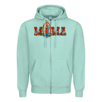 Seafoam mama our lady of guadalupe Zipper Hoodie - BarkalooDesign