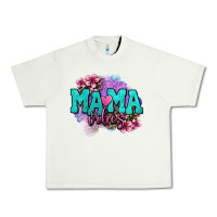 Pistachio mama vibes floral Urban Heavy Tee - OliviaCreatesArt