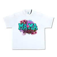 White mama vibes floral Urban Heavy Tee - OliviaCreatesArt