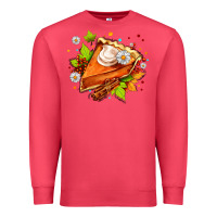 Cardinal pumpkin pie with daisies and cinnamon Premium Sweatshirt - AdoDesignShop