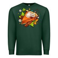 Pumpkin Pie With Daisies And Cinnamon Premium Sweatshirt | Teevron