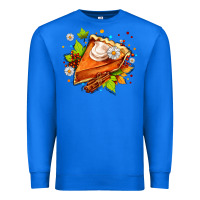 True Royal pumpkin pie with daisies and cinnamon Premium Sweatshirt - AdoDesignShop