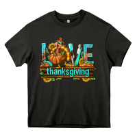 Asphalt Love Thanksgiving with Turkey Heavy Core Tee - texasbilliewilder