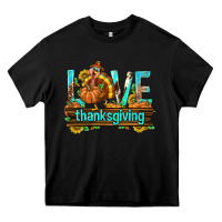 Black Love Thanksgiving with Turkey Heavy Core Tee - texasbilliewilder