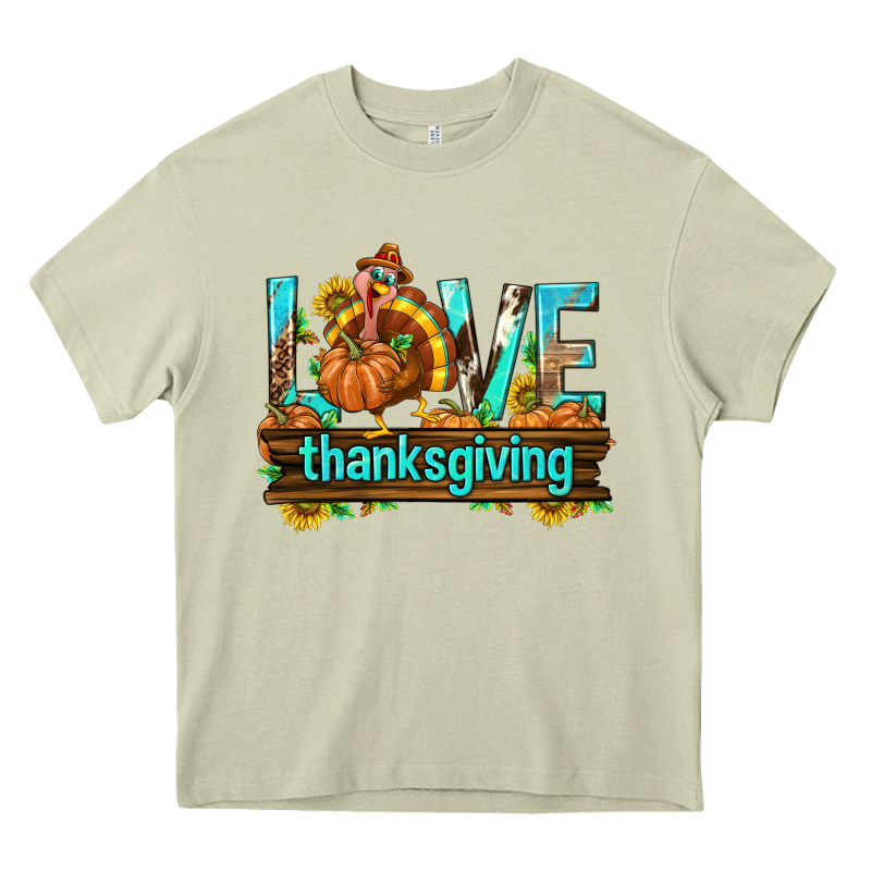 Love Thanksgiving With Turkey Heavy Core Tee by texasbilliewilder | Teevron