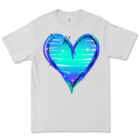 Dove Grey Mermaid Heart Premium Tee - Jasminsmagicworld