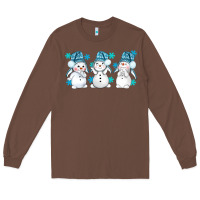 Chestnut snowman winter bbs Long Sleeve Tee - BundleAndBundleShop