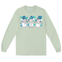 Matcha snowman winter bbs Long Sleeve Tee - BundleAndBundleShop
