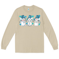 Mushroom snowman winter bbs Long Sleeve Tee - BundleAndBundleShop