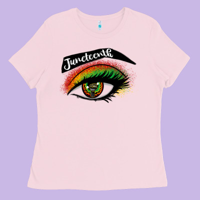 Juneteenth Eyelash Cowgirl Ladies Tee Designed By Cowgirlartshop