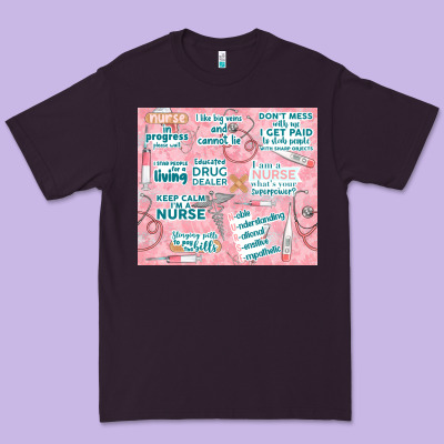 Funny Nurse Premium Tee Designed By Tumblerdesignbyshophia