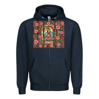 Navy madrecita muchas gracias Zipper Hoodie - BarkalooDesign