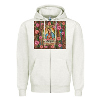 Oatmeal Heather madrecita muchas gracias Zipper Hoodie - BarkalooDesign