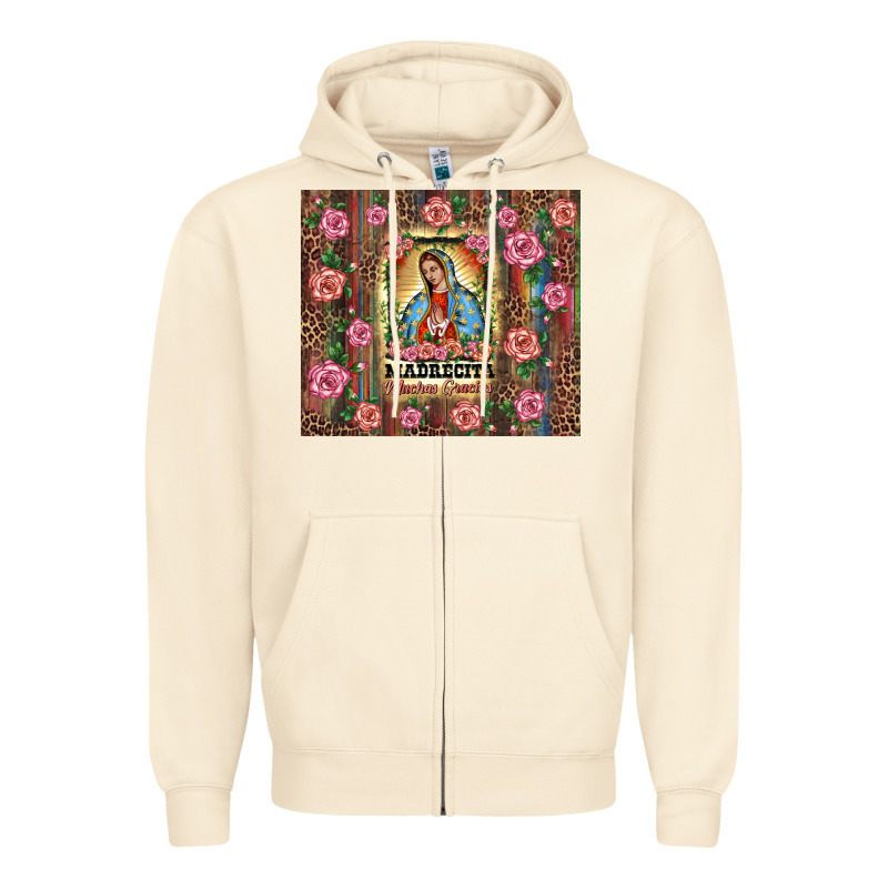 Madrecita Muchas Gracias Zipper Hoodie by BarkalooDesign | Teevron