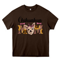 Chocolate Brown western chihuahua mom Heavy Core Tee - RanaPortraitStore