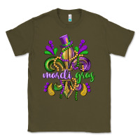 Army Green mardi gras fleur de lis Classic Tee - CowGirlArtShop