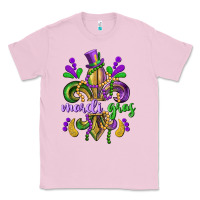 Bubblegum Pink mardi gras fleur de lis Classic Tee - CowGirlArtShop