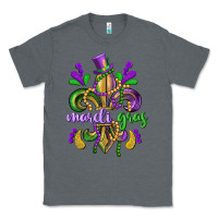 Charcoal Heather mardi gras fleur de lis Classic Tee - CowGirlArtShop