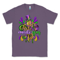 Lavender mardi gras fleur de lis Classic Tee - CowGirlArtShop