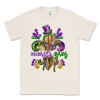 Natural mardi gras fleur de lis Classic Tee - CowGirlArtShop