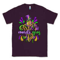 Plum mardi gras fleur de lis Classic Tee - CowGirlArtShop