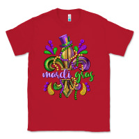 Red mardi gras fleur de lis Classic Tee - CowGirlArtShop
