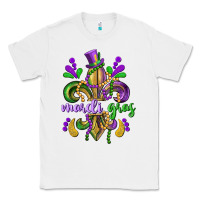 White mardi gras fleur de lis Classic Tee - CowGirlArtShop