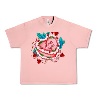 Salmon valentines day cakes olivia creates design Urban Heavy Tee - OliviaCreatesArt