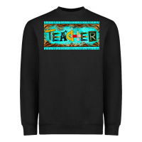 Black teacher license plate Heavyweight Sweatshirt - BarkalooDesign