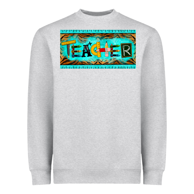 Teacher License Plate Heavyweight Sweatshirt by BarkalooDesign | Teevron