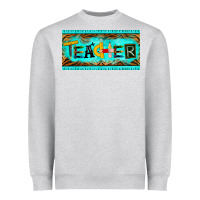 Heather Grey teacher license plate Heavyweight Sweatshirt - BarkalooDesign