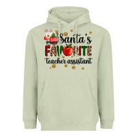 Matcha santa's favorite teacher assistant Heavyweight Hoodie - AdoDesignShop