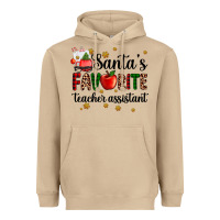 Mushroom santa's favorite teacher assistant Heavyweight Hoodie - AdoDesignShop