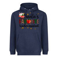 Navy santa's favorite teacher assistant Heavyweight Hoodie - AdoDesignShop