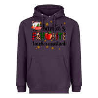 Plum santa's favorite teacher assistant Heavyweight Hoodie - AdoDesignShop