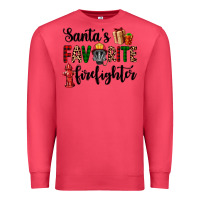 Cardinal santa's favorite firefighter Premium Sweatshirt - AdoDesignShop